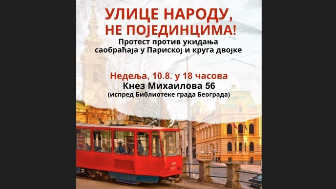 Protest zbog tramvaja "dva"